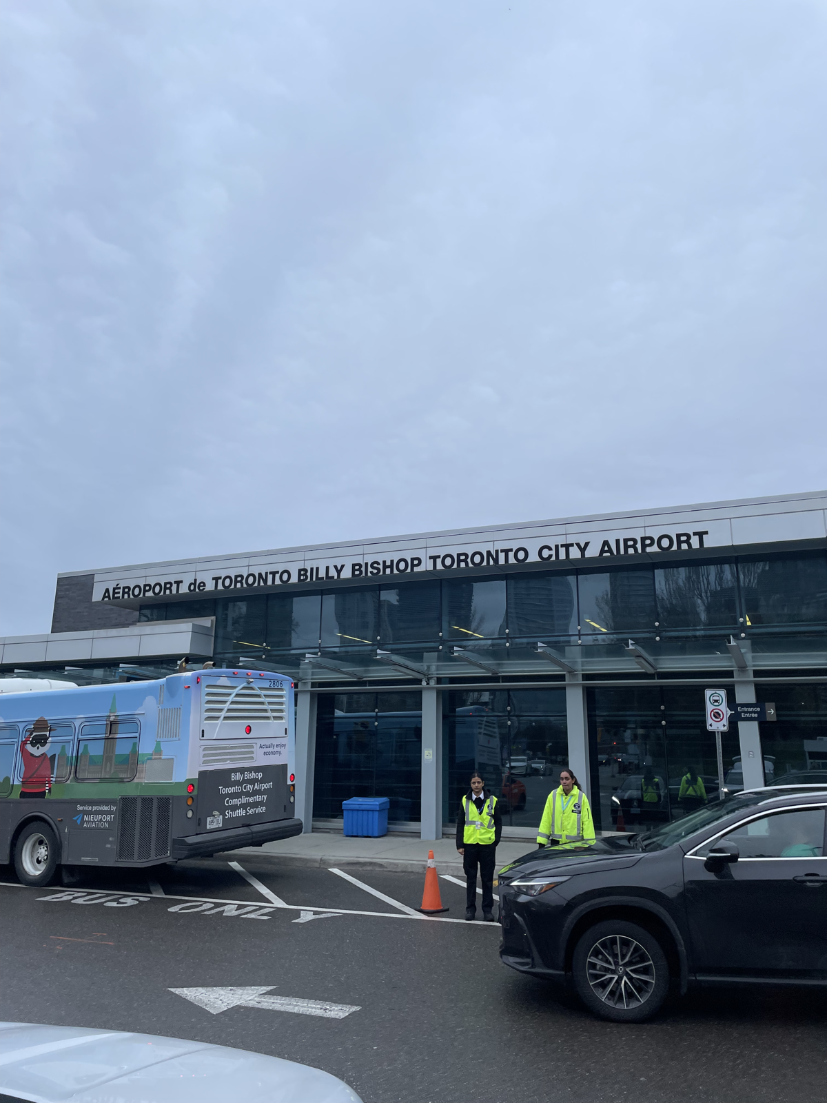 Billy Bishop Airport — arriving by bike
