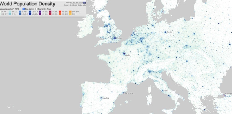 European Population Density