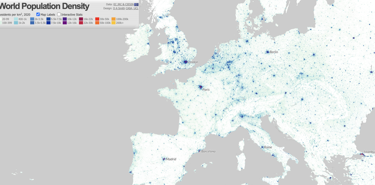 European Population Density